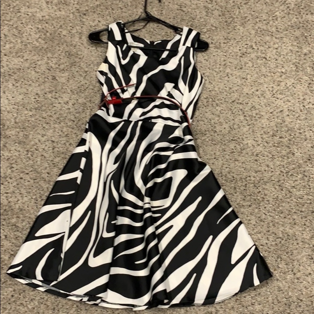Dressbarn zebra print dress